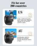 LDNIO Universal Adapter AU EU UK US Wall Power Strip Multi Plug Universal Travel Adapter Dual Travel Adapter Extension Socket Z7
