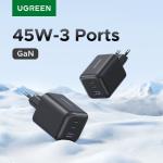 UGREEN 45W GaN Charger PD3.0 PPS QC3.0 Quick Charge For Samsung S25 S24 Ultra iPhone 17 16 15 Pro iPad Tablet USB C Fast Chager