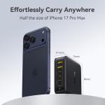 Baseus 120W Desktop Charger Laptop Fast Charger 6 in 1 Charger For iPhone 17 16 15 14 Pro Max Samsung iPad Quick Charger GaN