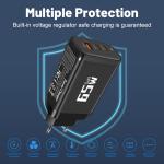 85W GaN USB Type C Charger QC3.0 Quick Charge PPS PD 65W 30W Fast Charging For iPhone 15 14 Pro MacBook Laptop Ipad Samsung