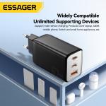 Essager 67W GaN USB-C Charger PD 3.0 QC 3.0 Fast Charge for iPhone 16 15 Pro Max Xiaomi Samsung Huawei Mate 70  Laptops Chargers
