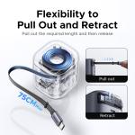 UGREEN 45W GaN Retractable Cable Charger UFCS PPS QC PD 3.0 For iPhone 16 15Pro Samsung S25 iPad Macbook Air Tablet Fast Charger