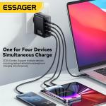 Essager 100W US/KR Plug USB Type C GaN Charger For Laptop Macbook PD Fast Charging For iPhone 16 15 14Pro Samsung Charge Adapter