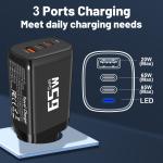 85W GaN USB Type C Charger QC3.0 Quick Charge PPS PD 65W 30W Fast Charging For iPhone 15 14 Pro MacBook Laptop Ipad Samsung