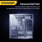 Essager Ultra Thin 65W GaN pro Travel Charger Quick Charge 4.0 PD3.0 Portable Type-C for iPhone 17 16 15Samsung MacBook Laptop