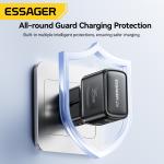 Essager 35W GaN International Travel Adapter Dual Port Charger for Xiaomi Samsung iPhone16 15 Pro Max For US/CN EU UK AUS Travel