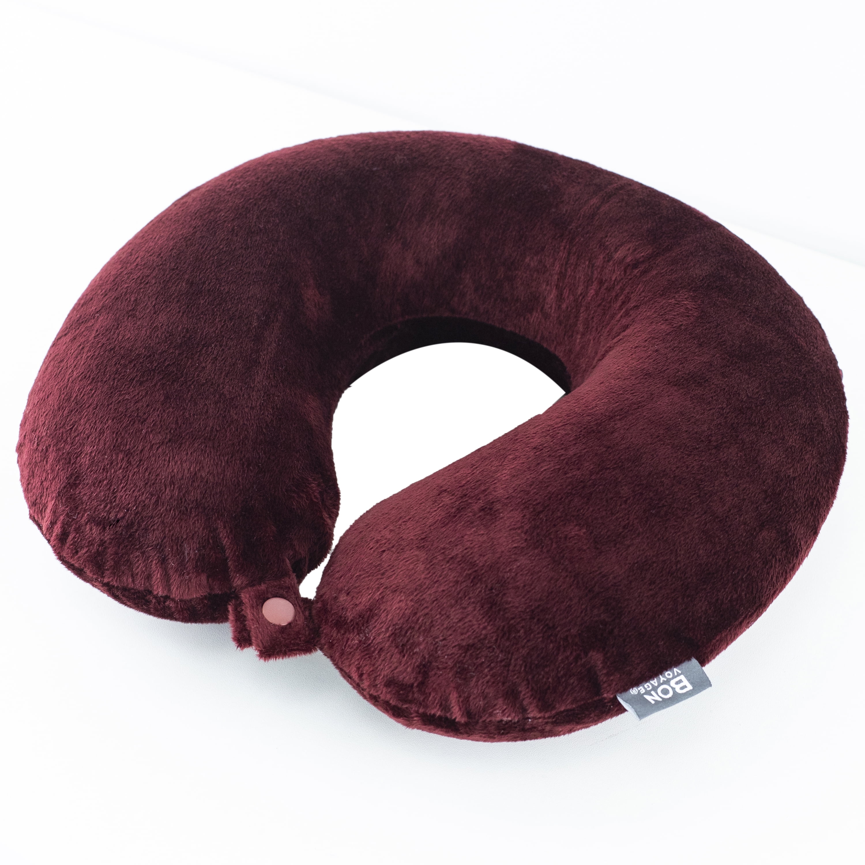 Burgundy Bon Voyage Memory Foam Neck Pillow