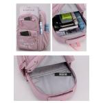 Girl School Bag Backpack Back Pack For Teenager Women Children Female Pink Schoolbag Primary High Bagpack Class Teens Child Kids