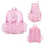 Kids Embroidery Backpack Pink Preschool Backpack Girls Ballet Dance Bags Baby School Knapsack Ballerina Dance Bag For Girls