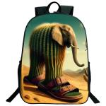 Funny Italian Brainrot Printed Backpack for Boys Girls Cappuccino Assassino Schoolbag Kids Bookbag Italian Brainrot Bags Mochila