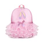 Kids Embroidery Backpack Pink Preschool Backpack Girls Ballet Dance Bags Baby School Knapsack Ballerina Dance Bag For Girls