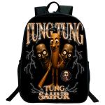 Funny Italian Brainrot Printed Backpack for Boys Girls Cappuccino Assassino Schoolbag Kids Bookbag Italian Brainrot Bags Mochila