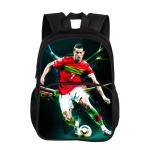 Ronaldo Kids Backpack Sport School Bag Boys Girls Backpack CR Backpack Football Star Book Bags for Boys Girls Best Gift