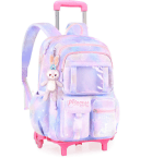 School Rolling backpack Bags school wheeled backpack for girls  kids School trolley bag for girls school bag wheels for girls
