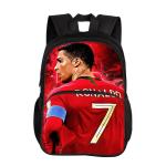 Ronaldo Kids Backpack Sport School Bag Boys Girls Backpack CR Backpack Football Star Book Bags for Boys Girls Best Gift