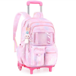 School Rolling backpack Bags school wheeled backpack for girls  kids School trolley bag for girls school bag wheels for girls