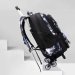 Children School Backpack with Wheels Rolling School Bag For Boys Kids Wheeled backpack Trolley Bag Students Backpack Bookbag