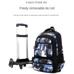 Children School Backpack with Wheels Rolling School Bag For Boys Kids Wheeled backpack Trolley Bag Students Backpack Bookbag