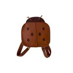 Girls Cute Ladybug Design Kids Baby Girls Boys Backpack PU Leather Outdoor Playing Brothers and Sisters Matching Storage Bags