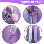 Rolling Backpack for Girls Kids Backpack with Wheels Backpack for Elementary Students Carry on Luggage Bookbag with Roller