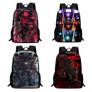 Kids Backpacks Boys and Girls Student Birthday Gift Child Skibidi Toilet School Bags Large Capacity Camping Durable Rucksack