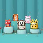 2023 Hot Children Backpacks 3D Giraffe Design Girl Boys School Bags Toddler Kids Neoprene Schoolbag Kindergarten Cartoon Pouch