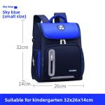 Lightweight Kids Backpack 1 3 6 Grade Spine Protection Reflective Space School Bag for Elementary Students