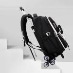 Children School Backpack Trolley Bag with Wheels Students Backpack Book Bag Rolling School bag for Girls Kids Wheeled Backpack
