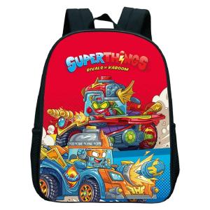 SuperThings Backpack Toddler Cartoon Schoolbag Boys Girls Kindergarten Bag Waterproof Kids Bookbag 12 Inch