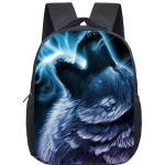 3D Tiger Lion Backpacks Kindergarten Bags Howling Wolf School Bags Animals Kids Bookbag Waterproof Mini Backpack for Boys Girls