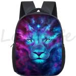 3D Tiger Lion Backpacks Kindergarten Bags Howling Wolf School Bags Animals Kids Bookbag Waterproof Mini Backpack for Boys Girls