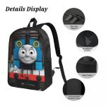 3Pcs T-thomas And Friends School bags Set for Kids Pencil Boxes Backpack Sets with Lunch Box For School Students Daypack