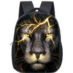 3D Tiger Lion Backpacks Kindergarten Bags Howling Wolf School Bags Animals Kids Bookbag Waterproof Mini Backpack for Boys Girls
