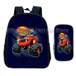 2pcs Blaze and the Monster Machines Backpack Cartoon Blaze Car Children Baby Kindergarten Schoolbag Kids Girl Boy Bag