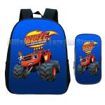 2pcs Blaze and the Monster Machines Backpack Cartoon Blaze Car Children Baby Kindergarten Schoolbag Kids Girl Boy Bag