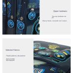 School Rolling Backpack with Wheels for Boys Football School Wheeled Backpack Set With Lunch Box Kids Travel Luggage Bags