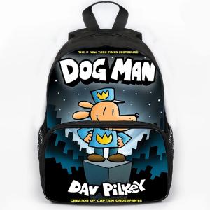 Cartoon Dogman Child School Backpack Large Capacity Girls Boys Orthopedic Kids Book Bags Dog Man Primary School Mochilas Gift