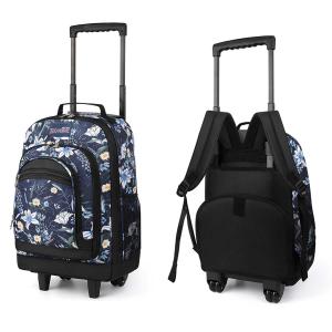20 Inch Rolling Backpacks For Adults Large Capacity Backpack with Wheels Trolley Suitcase Wheeled Bag Laptop Backpack