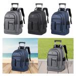 Travel Backpack with Wheels Lightweight Trolley Business Cabin Bag Rolling Laptop Briefcase for Women Men Business Travel Adults