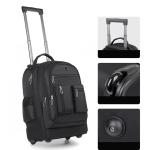 Travel Backpack with Wheels Lightweight Trolley Business Cabin Bag Rolling Laptop Briefcase for Women Men Business Travel Adults