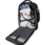 Rolling Backpack for Men Adults Business Carry on Luggage Laptop Wheeled Backpack Travel Suitcase Trolley Bag with Wheels,Black