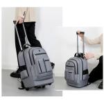 Portable Outdoor Adult Rolling Backpack Travel Laptop Tablet Bag Wheels Carry Luggage Business Trip Backpack College Travel Bags