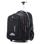 Waterproof Rolling Backpack for Women and Men Laptop Backpack with Wheels for Adults Carry on Backpack with Large Wheels for Tr