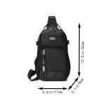Riding backpack for men, men's chest bag, casual men's single shoulder bag, lightweight and large-capacity crossbody bag