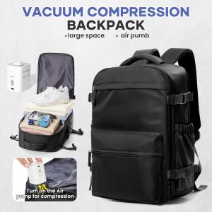 Vacuum Backpack Travel Bag for Men Large Capacity Backpack Business Laptop Backpack Women Men Expandable Backpack School Bag