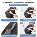 Vacuum Backpack Travel Bag for Men Large Capacity Backpack Business Laptop Backpack Women Men Expandable Backpack School Bag