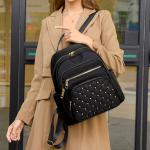 Travel backpack, double-shoulder bag, fashionable travel schoolbag, women's large-capacity multi-purpose bag