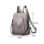 New fashion nylon solid color lightweight waterproof large capacity detachable shoulder strap multi functional women's backpack