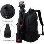 Computer camera backpack suitable for Canon, Nikon, Sony cameras, large capacity, multi-functional photography bag, double shoul