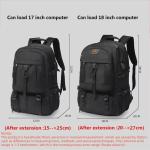 50L 80L Large Travel Backpack Men Separate Shoe Compartment Business Bag Outdoor Sports Waterproof Man Black Storage Backpacks